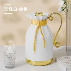 Nordic White & Gold Thermal Carafe