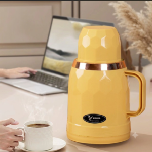 Sleek Yellow Vacuum Insulated Flask